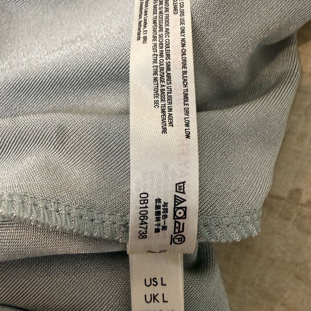 Free People Intimately Turnt Long Sleeve Wrap Bodysuit Sage Green L - Picture 8 of 9